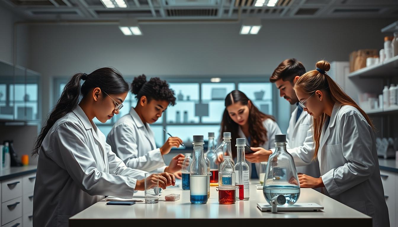 Student using learning strategies while studying